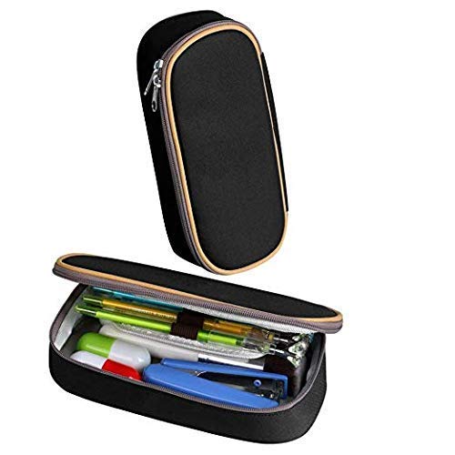 XCNGG Bolsa de papelería estuche estuche para lápices The Ro-ck Pen Bag Large Capacity Student Stationery Bag Pencil Case Dual Zippers
