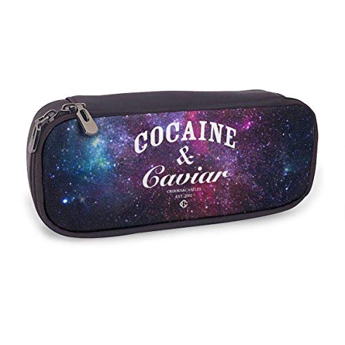 XCNGG Estuche para lápices de cocaína-caviar con cremallera universal, bolsa de alta capacidad para pintor, dibujo, pintura, caja para niños, organizador de papelería, cosméticos