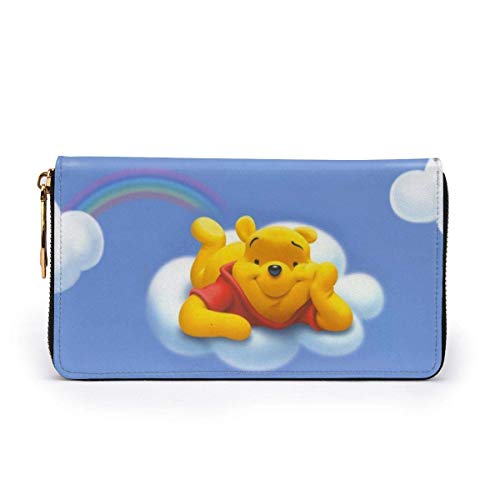 XCNGG WinAs PicNieAs PicTheAs PicPooh Carteras de cuero genuino para mujer Cartera de cheques Monedero Titular de la tarjeta de crédito Embrague del teléfono como imagen Cremallera de gran capacidad a