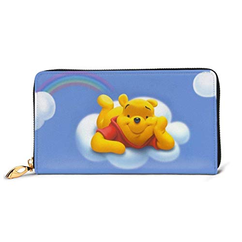 XCNGG WinAs PicNieAs PicTheAs PicPooh Carteras de cuero genuino para mujer Cartera de cheques Monedero Titular de la tarjeta de crédito Embrague del teléfono como imagen Cremallera de gran capacidad a