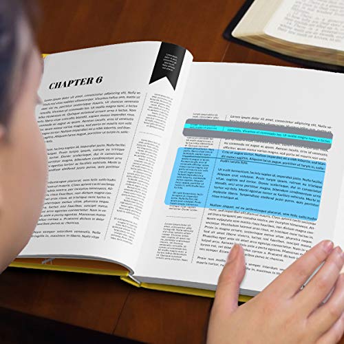 Xiangmall 16 Piezas Tiras de Lectura Guiadas Superposición de Color Reglas de Lectura Resaltar Marcador para Dislexia Niños Maestros Suministros Escolares (Vistoso)