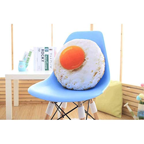 Xiaokeai Forma Divertida de Alimentos de Peluche de Juguete simulado Huevo Frito Abrazo Almohada Sofá Cama Silla Cojín decoración del hogar Regalo extraíble y Lavable con núcleo de (tamaño : M)