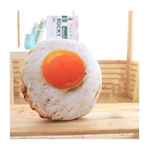 Xiaokeai Forma Divertida de Alimentos de Peluche de Juguete simulado Huevo Frito Abrazo Almohada Sofá Cama Silla Cojín decoración del hogar Regalo extraíble y Lavable con núcleo de (tamaño : M)