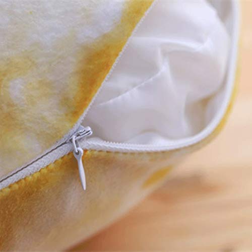 Xiaokeai Forma Divertida de Alimentos de Peluche de Juguete simulado Huevo Frito Abrazo Almohada Sofá Cama Silla Cojín decoración del hogar Regalo extraíble y Lavable con núcleo de (tamaño : M)