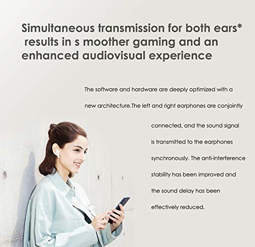 Xiaomi Mi True Wireless Earphones 2 Basic Auriculares Inalámbricos Bluetooth, Control Tactil Auricular, Bluetooth 5.0, Estéreo, Micrófono Dual Reducción de Ruido de Llamada, Blanco