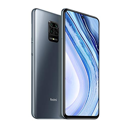 Xiaomi Redmi Note 9 Pro Smartphone, 6GB RAM 128GB ROM, Pantalla de Puntos de 6.67", Procesador Qualcomm Snapdragon 720G, Cámara Cuádruple AI (64MP + 8MP + 5MP + 2MP) Versión Global (Gris)