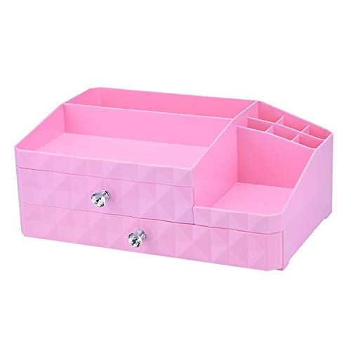 Xieke127-x Escritorio Japonesa Caja de Almacenamiento Caja de la joyería cosmética del cajón a terminar Tres Cajas de plástico (Color : White, Size : 33.5 * 23cm.5 * 13.5cm)