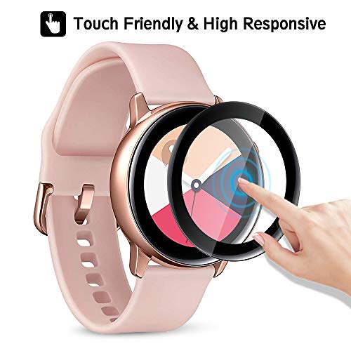 XIMU Compatible con Samsung Galaxy Watch Active 40mm Protector de pantalla [2 piezas] Samsung active Protector de pantalla Película protectora de Películas suaves [Anti-arañazos] (NO PARA ACTIVE 2)