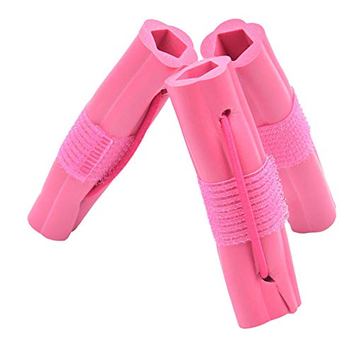 Xiton 6PCS / SET Rizador de pelo de espuma de esponja mágica Rodillos de pelo ondulado bricolaje de rizador de pelo suave Herramientas de peinado del cabello para mujeres niñas (rosa)