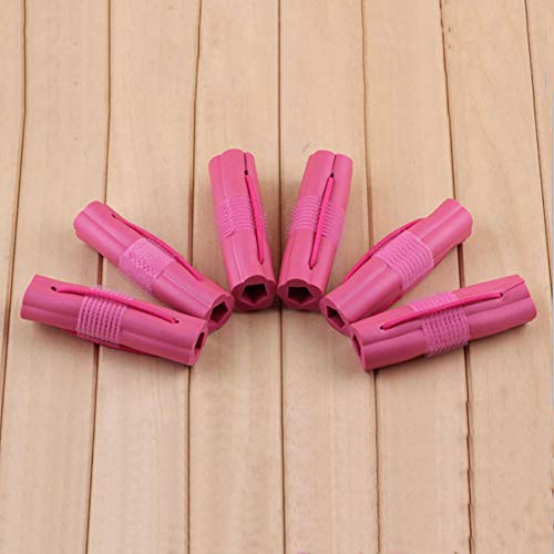 Xiton 6PCS / SET Rizador de pelo de espuma de esponja mágica Rodillos de pelo ondulado bricolaje de rizador de pelo suave Herramientas de peinado del cabello para mujeres niñas (rosa)