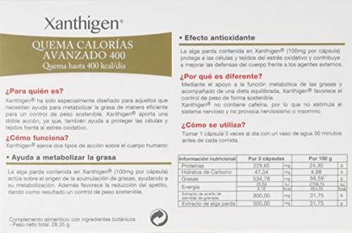 XLS Xanthigen 400 Kcal - 90 cáps - Quema 400 kcalorías al día y aporta un efecto extra de belleza y antienvejecimiento