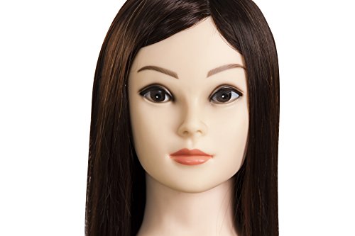 xnicx 75% Pelo real cabeza maniqui peluqueria cabeza de maniqui cabeza maniqui peluqueria cabezas para peinar peluqueria