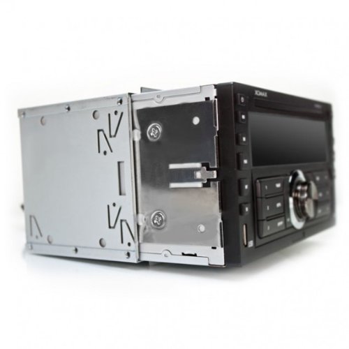 XOMAX Universal 2-DIN (Doble DIN) Marco de Montaje/ensamblaje del Eje de Metal + Juego Completo Incluye 4 Tornillos, 2 Placas de Montaje y 2 Retire Las Llaves