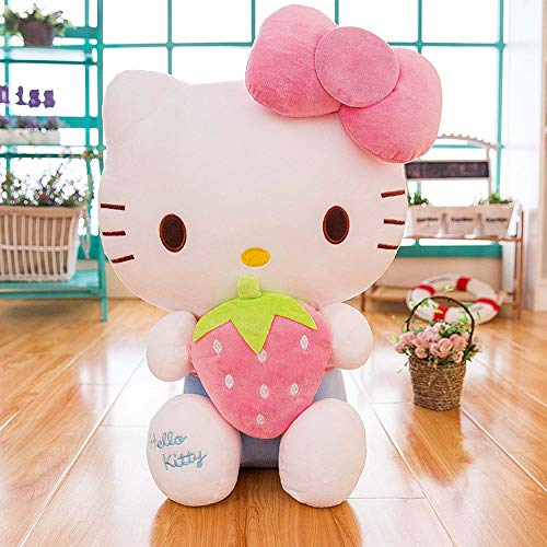 XQYPYL Lindo Hello Kitty Juguete de Peluche Almohada Muñecas Decoración Hogar Niña Niños Juguete Cumpleaños Regalos 30cm-65cm,Pinkstrawberry,30cm