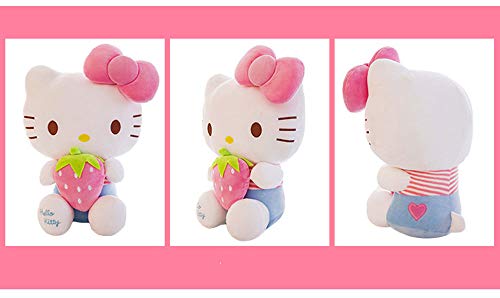 XQYPYL Lindo Hello Kitty Juguete de Peluche Almohada Muñecas Decoración Hogar Niña Niños Juguete Cumpleaños Regalos 30cm-65cm,Pinkstrawberry,30cm