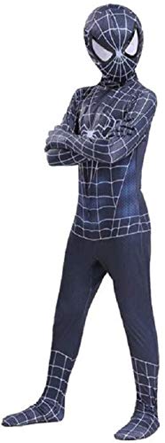 Xyfw Disfraces De Superhéroe para Niños Spiderman para Niños Disfraces De Acción Y Accesorios Fiesta Cosplay Disfraz Venom Negro,M