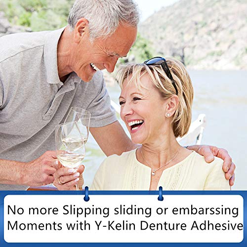 Y-Kelin Crema adhesiva para dentaduras postizas 40gr /1.4oz (2 PACK)