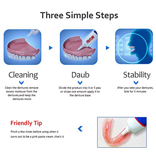 Y-Kelin Crema adhesiva para dentaduras postizas 40gr /1.4oz (6 PACK)