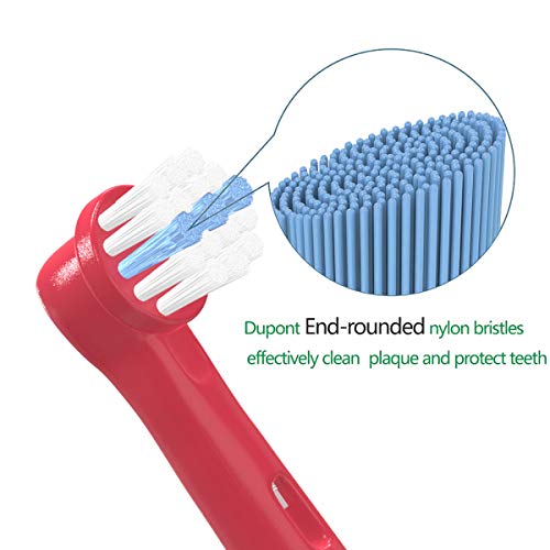 YanBan 8 cabezales de cepillo de dientes para niños Oral B, cabezales de cepillo de repuesto para cepillo de dientes eléctrico Braun compatible con cepillo de dientes sensible
