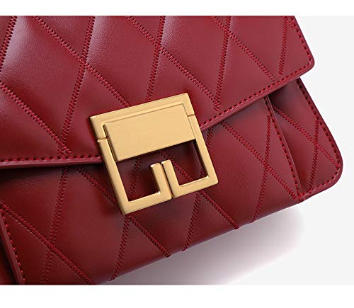 YANGPANGZI Nueva moda pequeña fragancia viento cadena de diamantes de un hombro bolsa pequeña bolsa de marea inclinada de cien conjuntos marea