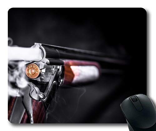 Yanteng Alfombrilla de ratón, artr de Pistolas, Balas de munición para municiones, Alfombrilla de ratón con Bordes cosidos