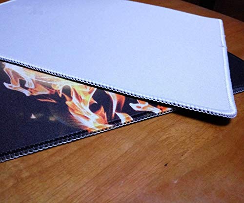 Yanteng Alfombrillas de ratón para Juegos, impresión de Perros Pug, Costura de precisión, Alfombrilla de ratón Duradera