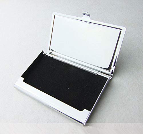 Yanteng Business Business Credit Card Case/ID Case, faro artificial hasta titular de tarjeta de acero inoxidable