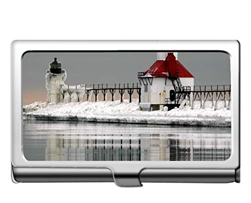 Yanteng Business Business Credit Card Case/ID Case, Faro artificial Tarjeta de visita profesional