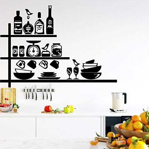 yaonuli Coloridas Decoraciones de Cocina Pegatinas de Pared extraíbles Pegatinas de Arte de Pared 104x72cm