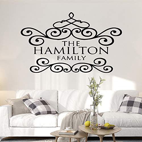 yaonuli Inglés Familia Ambiental Vinilo Pegatinas Sala de niños Sala de Estar decoración del hogar Impermeable Arte de la Pared decal45x75cm