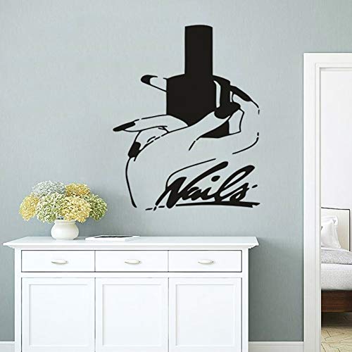 yaonuli Manicure Nail Home Vinilos Decorativos Hermosas Manos y esmaltes de uñas Vinilos Decorativos de Pared 51X75cm