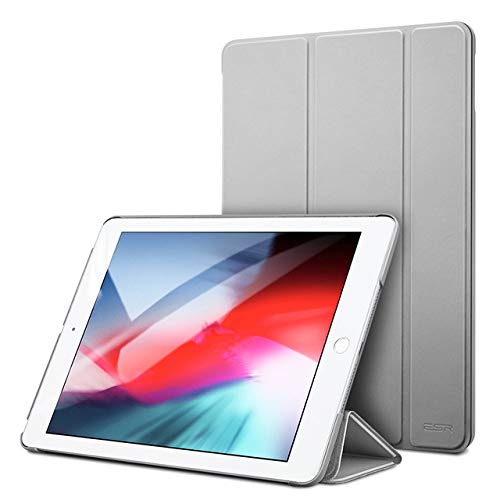 YHWW Funda de Tableta Funda para iPad Air 1 Air 2 9.7 2018 Cubierta de Aceite de Goma Cuero de PU Suave Ultra Delgado Negro Azul Rosa Funda Elegante para iPad 9.7 2017, Gris, China