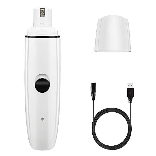 yidenguk Pet Nail Grinder Cortador de uñas eléctrico para Perros Ultra silencioso Lima de uñas para Perros de bajo Ruido Batería Power Recortador de uñas para Perros Gatos Mascotas