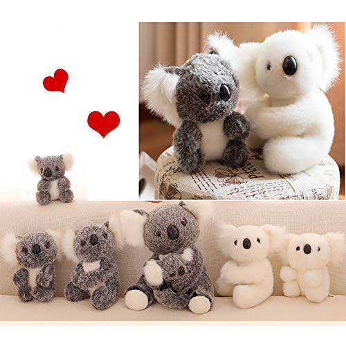 YiGo 1pc Koala Linda Animal de Peluche de Felpa muñecas de la Historieta de la simulación Animales Empuje Regalos Juguete Adorable Koala 3D interactivos muñecas Juguetes de Peluche (17cm / 6.7inch)