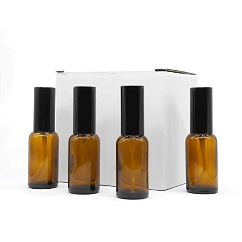 Yizhao Ambar Pulverizador Cristal 30ml, Glass Spray Bottles con [Atomizador],para Aceites Esenciales, Mezclas de Aromaterapia, Perfumes, Masajes, Líquidos Químicos, Farmacéutico– 6Pcs