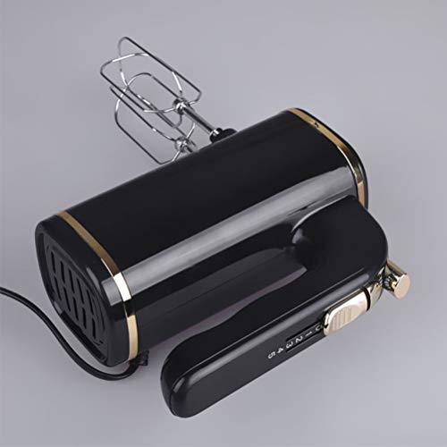 YMN Mano Eléctrica batidor de Mano Blender Infantil 200W Mezclador eléctrico Huevo Acero casa Cocina de Doble Palo Inoxidable batidor de Alimentos,Blanco