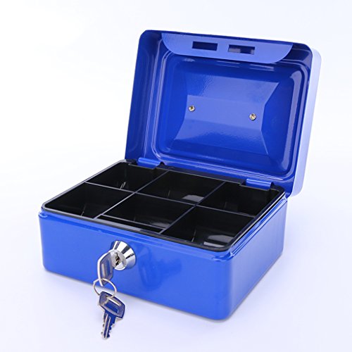 YNLRY - Caja de almacenamiento con cierre de hierro pequeña y criptográfica, caja de almacenamiento de cosméticos, cajas de joyería de 29,9 x 21,9 x 8,8 cm (color: negro).