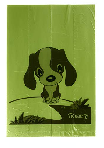 Yommy 360 Bolsas Biodegradables para Excrementos Perfumado 24 Rolls + 1 Dispensador YM4620