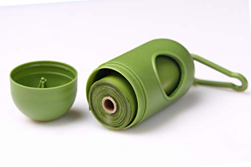 Yommy 360 Bolsas Biodegradables para Excrementos Perfumado 24 Rolls + 1 Dispensador YM4620