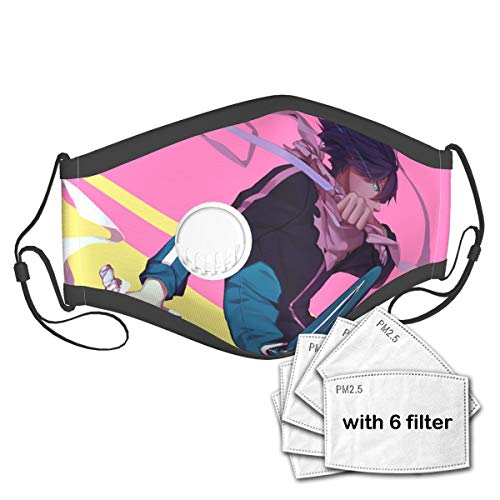 Yosbapw Noragami Yato Anime Boys Sword Colorful Adjustable Comfortable Face Decorations Washed and Reused Unisex Kids