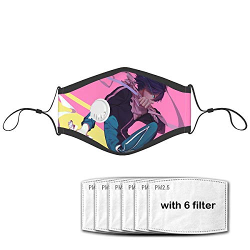 Yosbapw Noragami Yato Anime Boys Sword Colorful Adjustable Comfortable Face Decorations Washed and Reused Unisex Kids