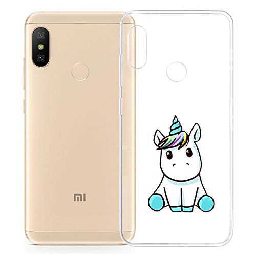 Young & Ming Xiaomi Mi A2 Funda, [3 Pack] Xiaomi Mi 6X Funda Carcasa Transparente Slilicona Suave TPU Gel Enjaca, Color 2