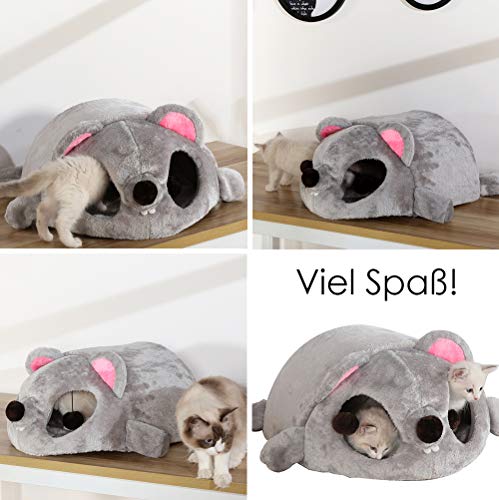 Youth Union Productos para Mascotas Saco de Dormir Suave Lavable Caliente Camas para Gatos Casa para Gatos Interior Diseño de Forma Cama Cueva para Mascotas en Invierno