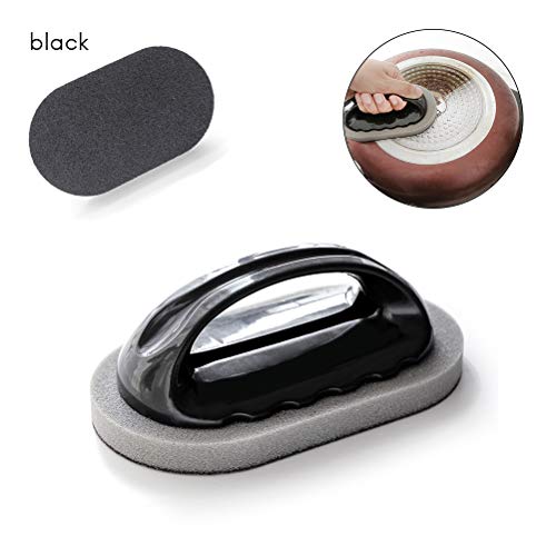 Ysoom - Esponja para limpieza de superficies, cepillo de limpieza Emery, cepillo de olla, bloque de esponja, limpia la tapa para eliminar el cepillo de limpieza de óxido