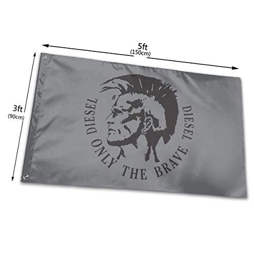 Yuanmeiju Bandera de jardín Duradera Only The Brave The 3x5 Foot High Flag is Used to Make Charming Decorations in The Backyard Or Lawn.
