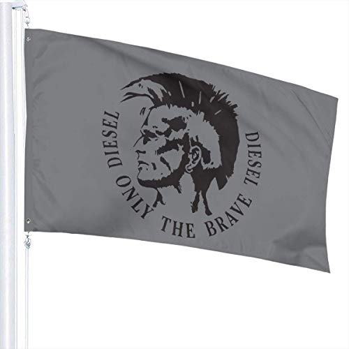 Yuanmeiju Bandera de jardín Duradera Only The Brave The 3x5 Foot High Flag is Used to Make Charming Decorations in The Backyard Or Lawn.