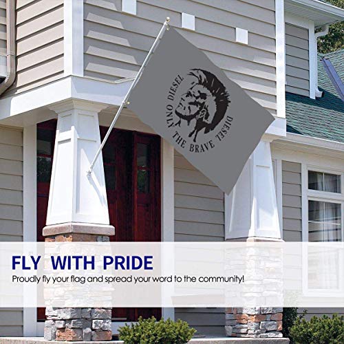 Yuanmeiju Bandera de jardín Duradera Only The Brave The 3x5 Foot High Flag is Used to Make Charming Decorations in The Backyard Or Lawn.