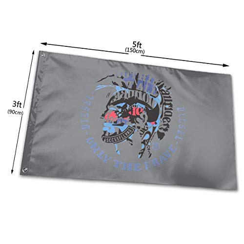 Yuanmeiju Bandera de jardín Duradera Only The Brave The 3x5 Foot High Flag is Used to Make Charming Decorations in The Backyard Or Lawn.