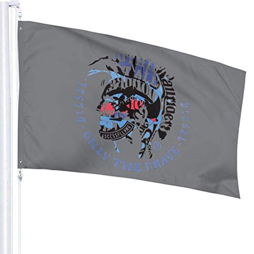 Yuanmeiju Bandera de jardín Duradera Only The Brave The 3x5 Foot High Flag is Used to Make Charming Decorations in The Backyard Or Lawn.