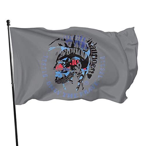 Yuanmeiju Bandera de jardín Duradera Only The Brave The 3x5 Foot High Flag is Used to Make Charming Decorations in The Backyard Or Lawn.